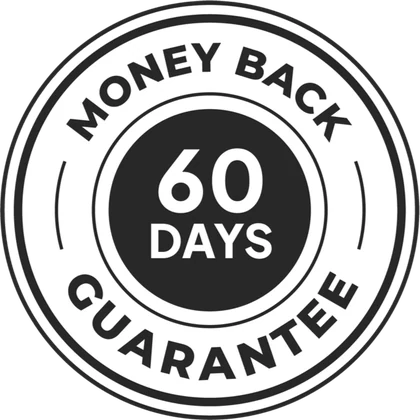 SodaPeak 60 day money back guarantee badge